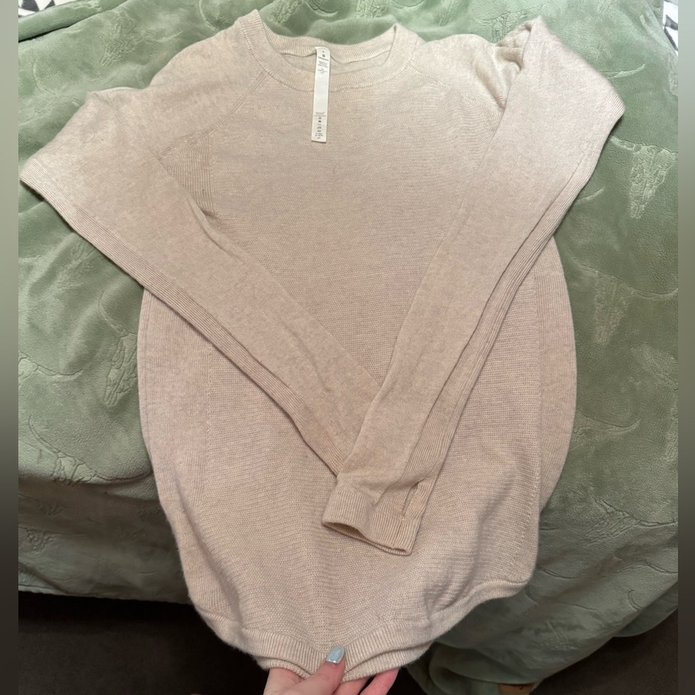 Lululemon Athletica Cream Knit Top